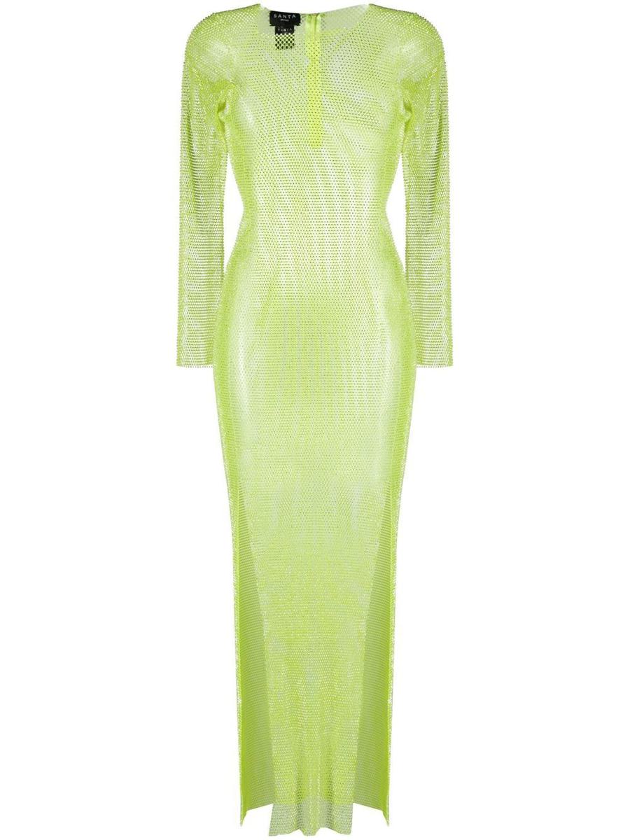 Santa Brands Rhinestones Embellished Long Dress