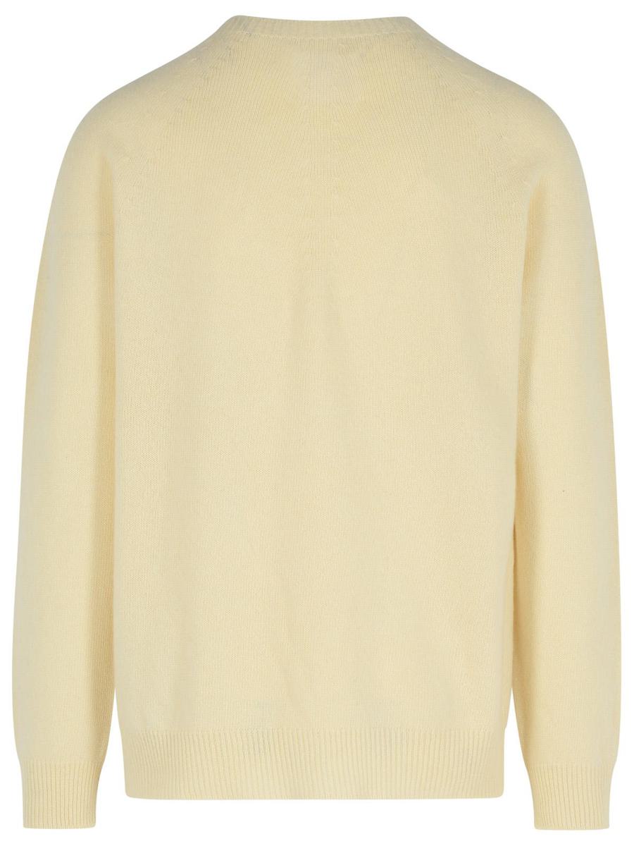 Jil Sander Ivory Virgin Wool Blend Sweater
