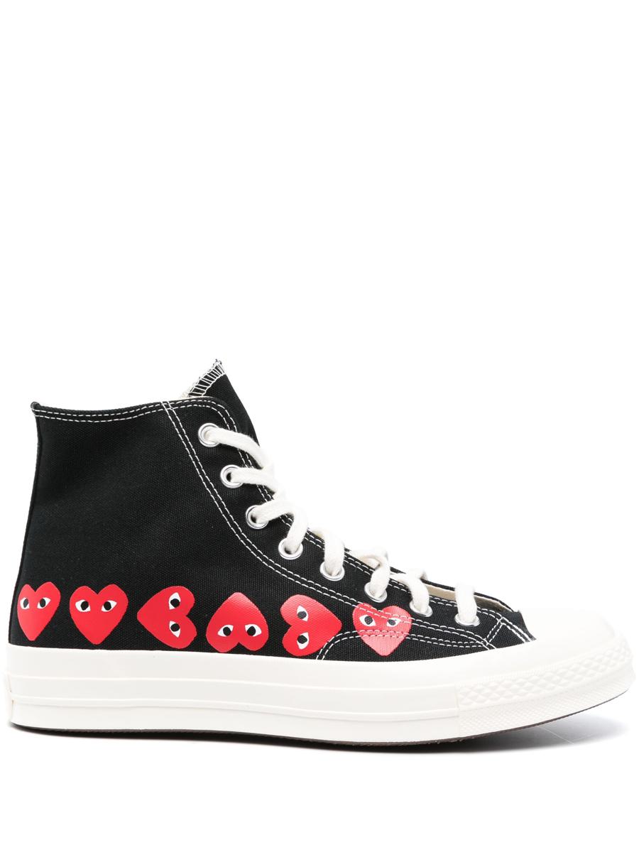 Comme Des Garçons Play Multi Heart Ct70 Hi Top Shoes