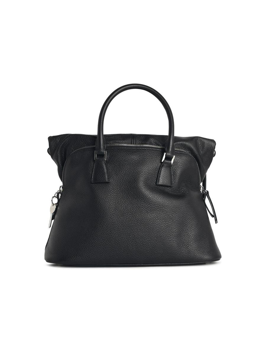 Maison Margiela Medium '5Ac Soft' Black Leather Bag