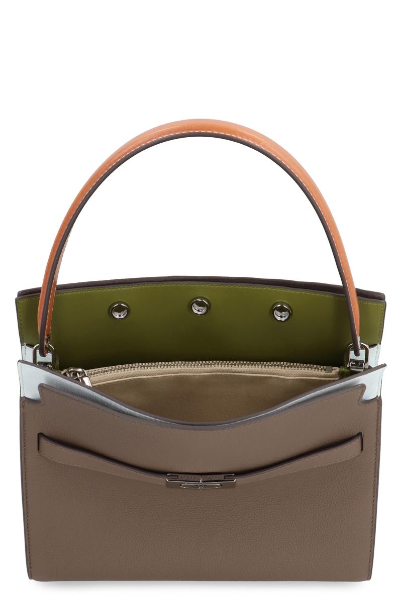 Tory Burch Double Lee Radziwill Leather Handbag