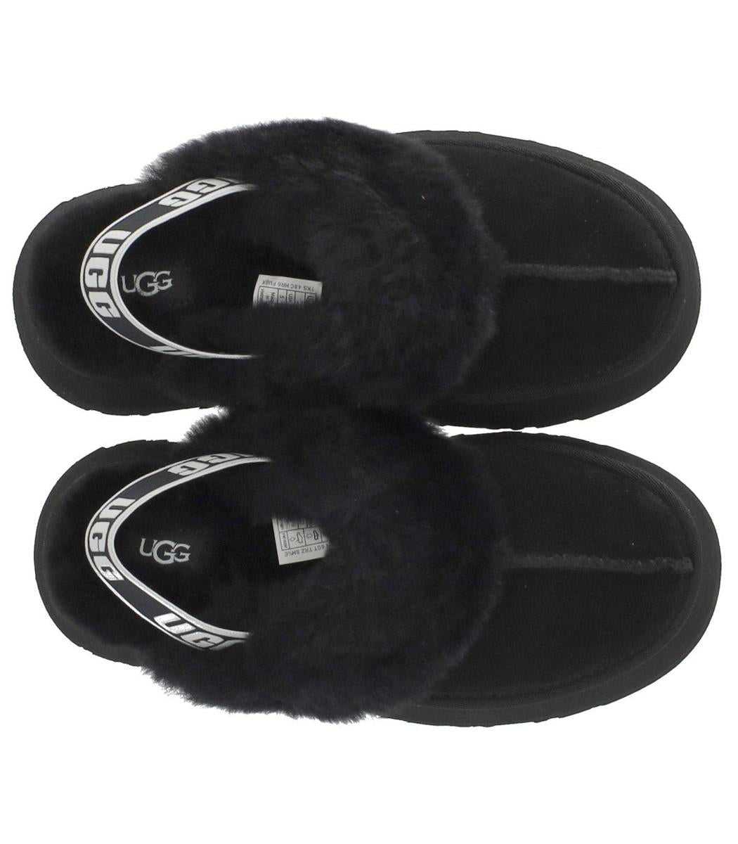 UGG Funkette Black Slipper