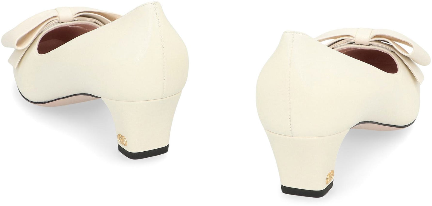 Valentino Garavani Bowow Leather Pumps