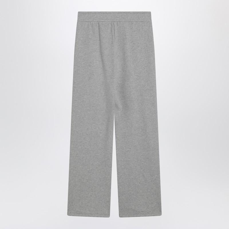 Weekend Max Mara Light Grey Cotton-Fleece Trousers