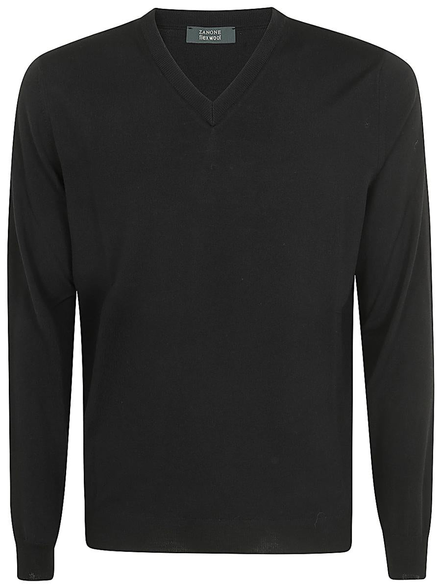Zanone V-Neck Slim Fit Clothing