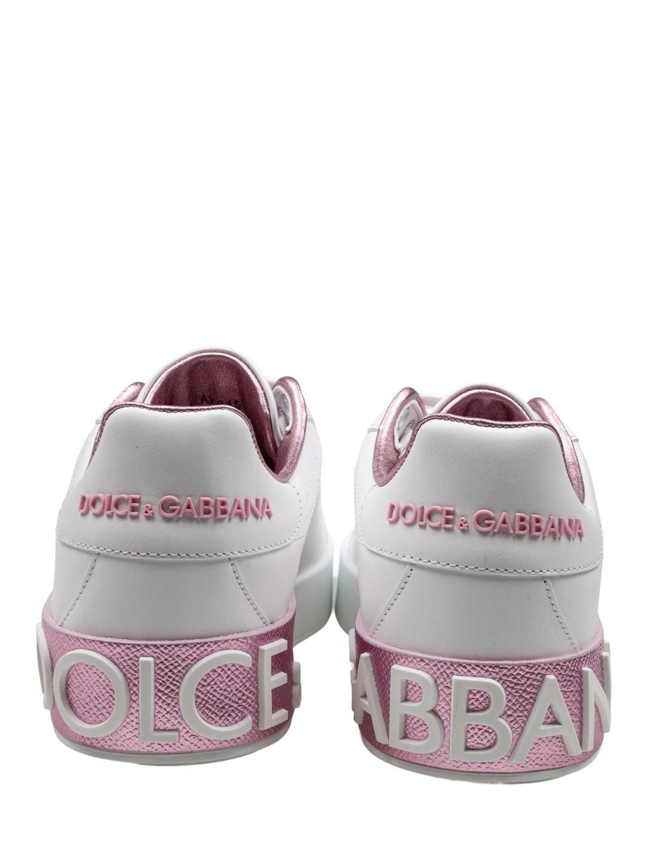 Dolce & Gabbana Portofino Sneakers In Nappa Leather