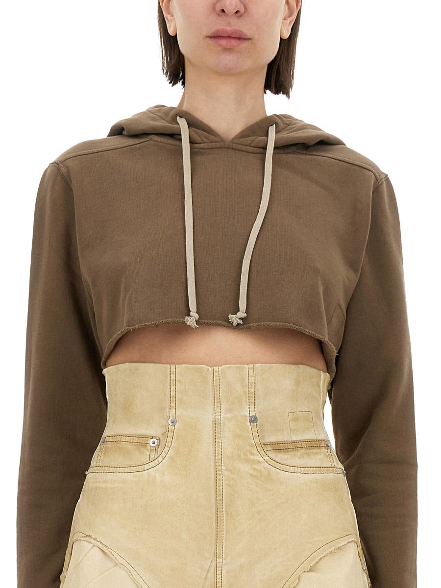 Rick Owens Drkshdw Cropped Sweatshirt