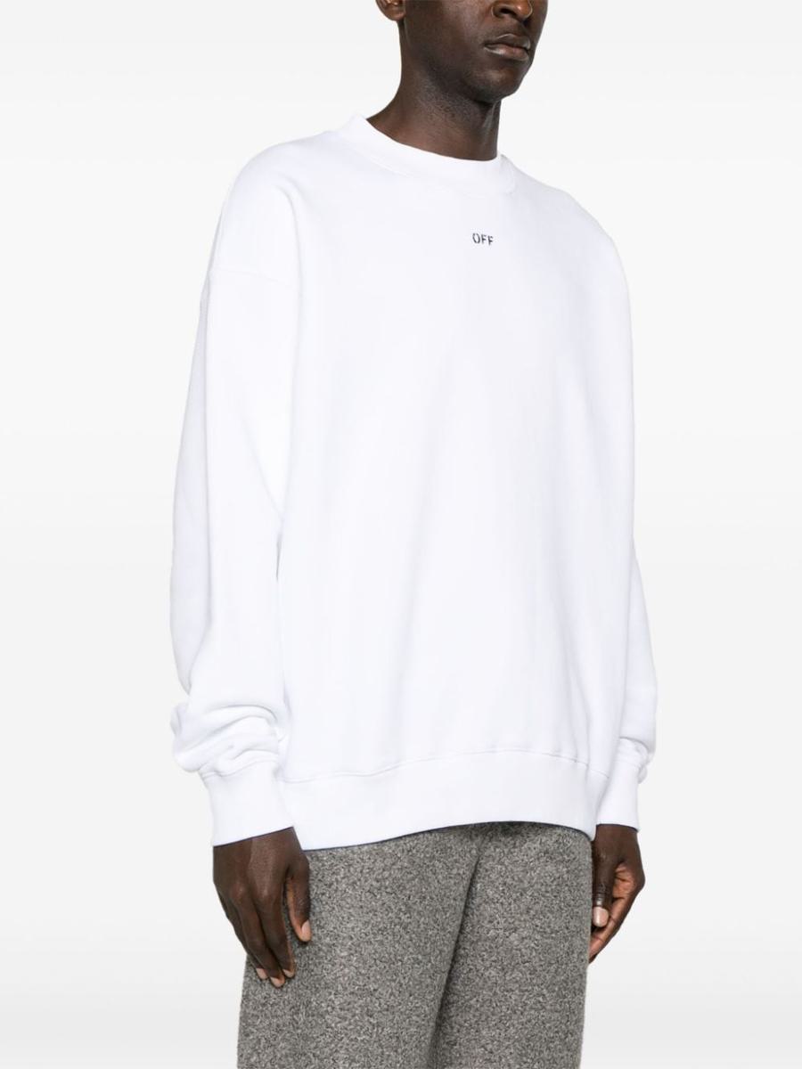 Off-White Embroidered-Logo Cotton Sweatshirt