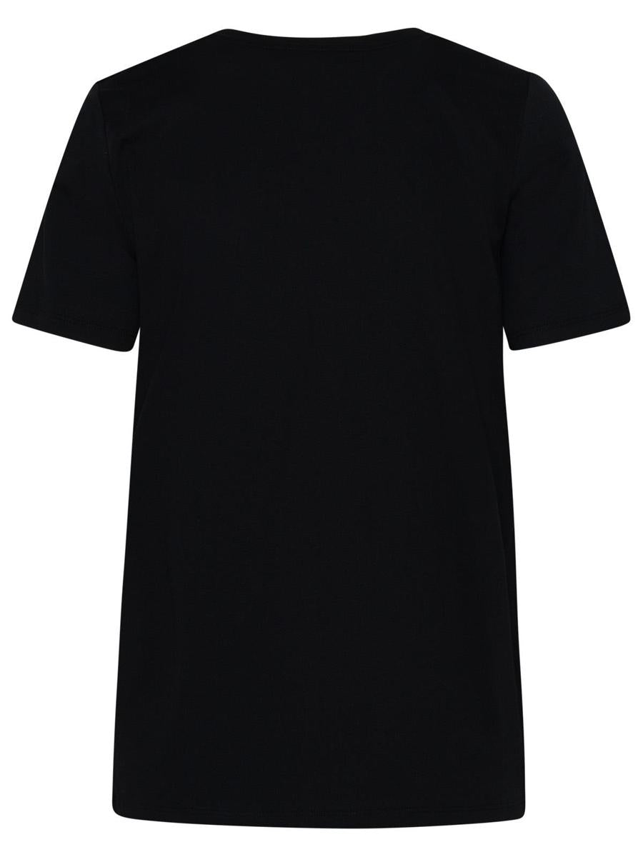 Balmain Black Cotton T-Shirt