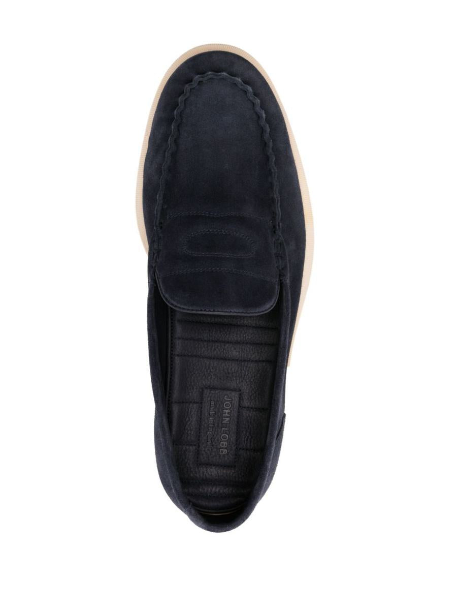 John Lobb Pace Suede Soft Casual Loafers Shoes