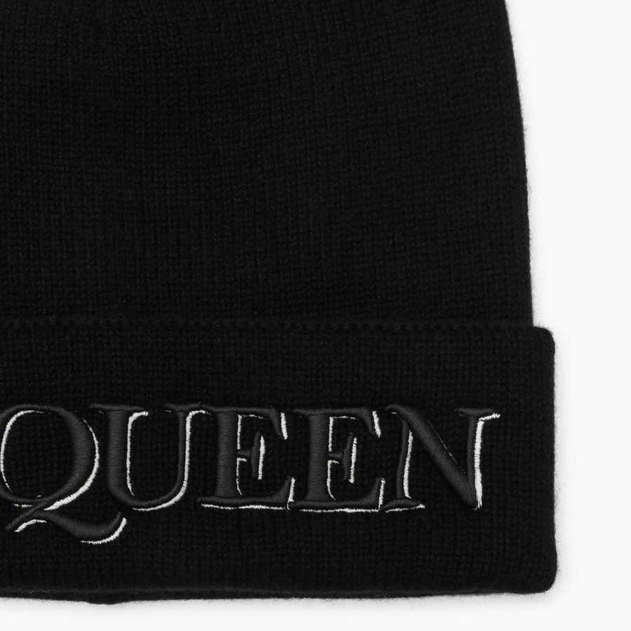 Alexander Mcqueen Logo Embroidered Beanie