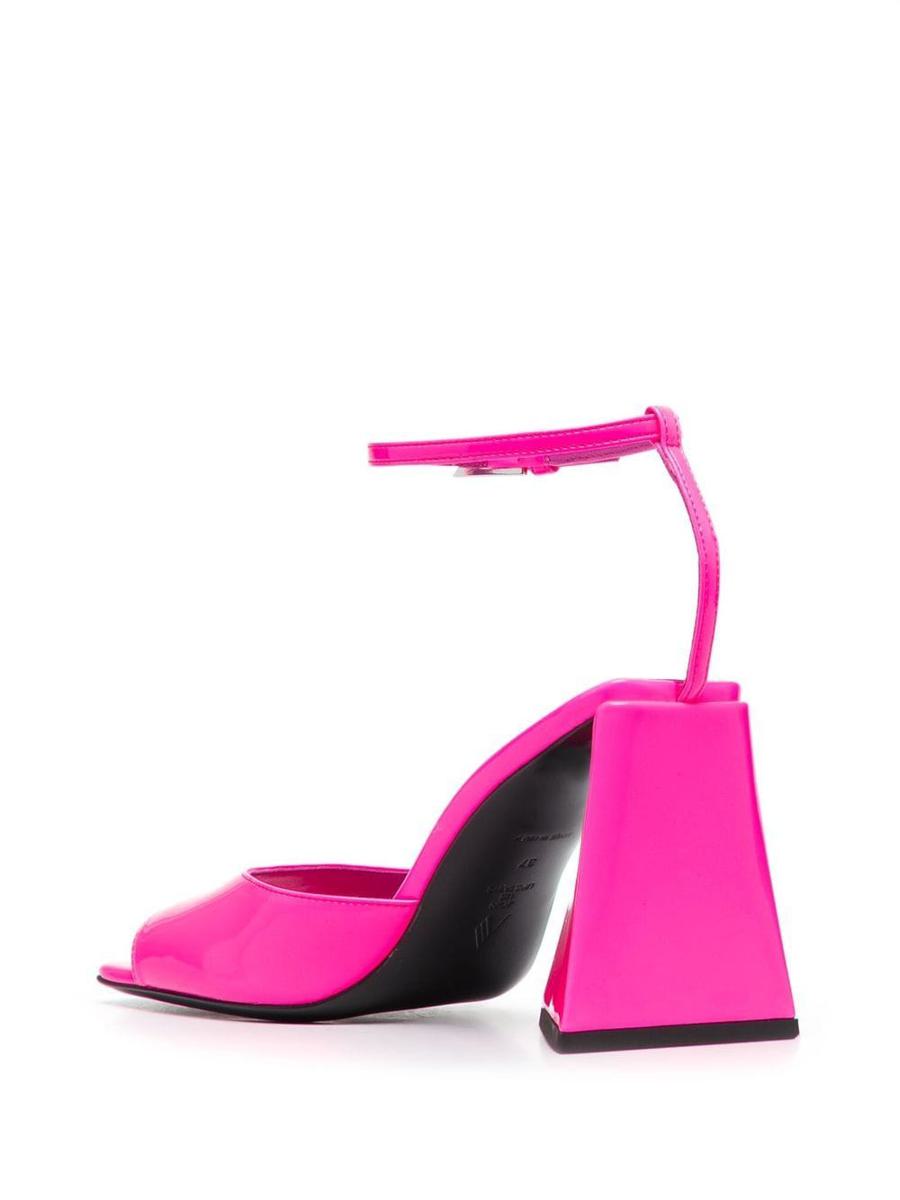 The Attico Piper Synthetic Patent Heel Sandals