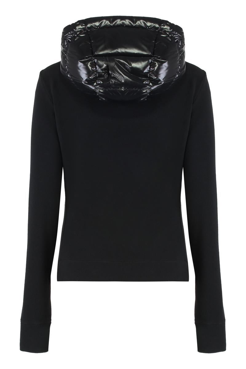 Moncler Grenoble Padded Fleece Hoodie With Zip And Hood