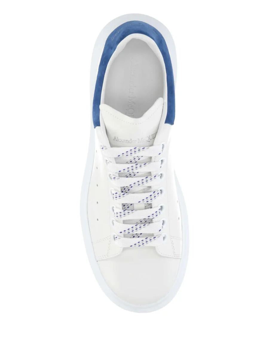 Alexander McQueen Oversized Sneakers In White/Paris Blue Shoes