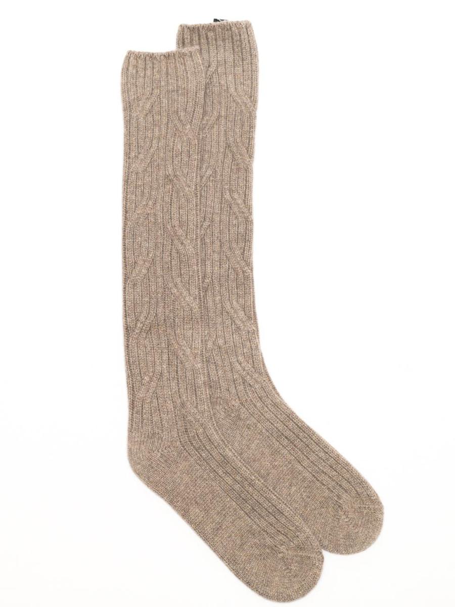 La Rose Socks Brown