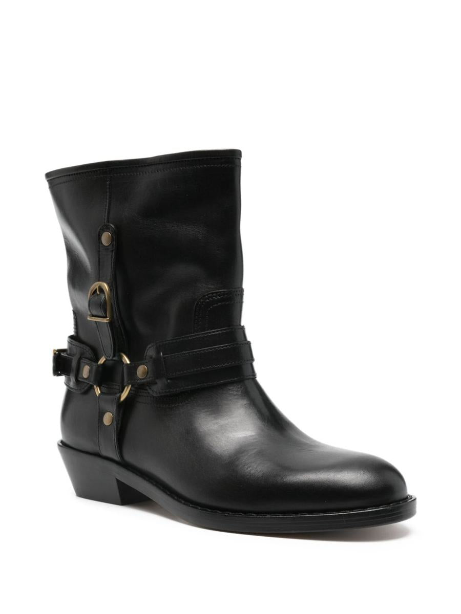 Isabel Marant Leather Biker Boots