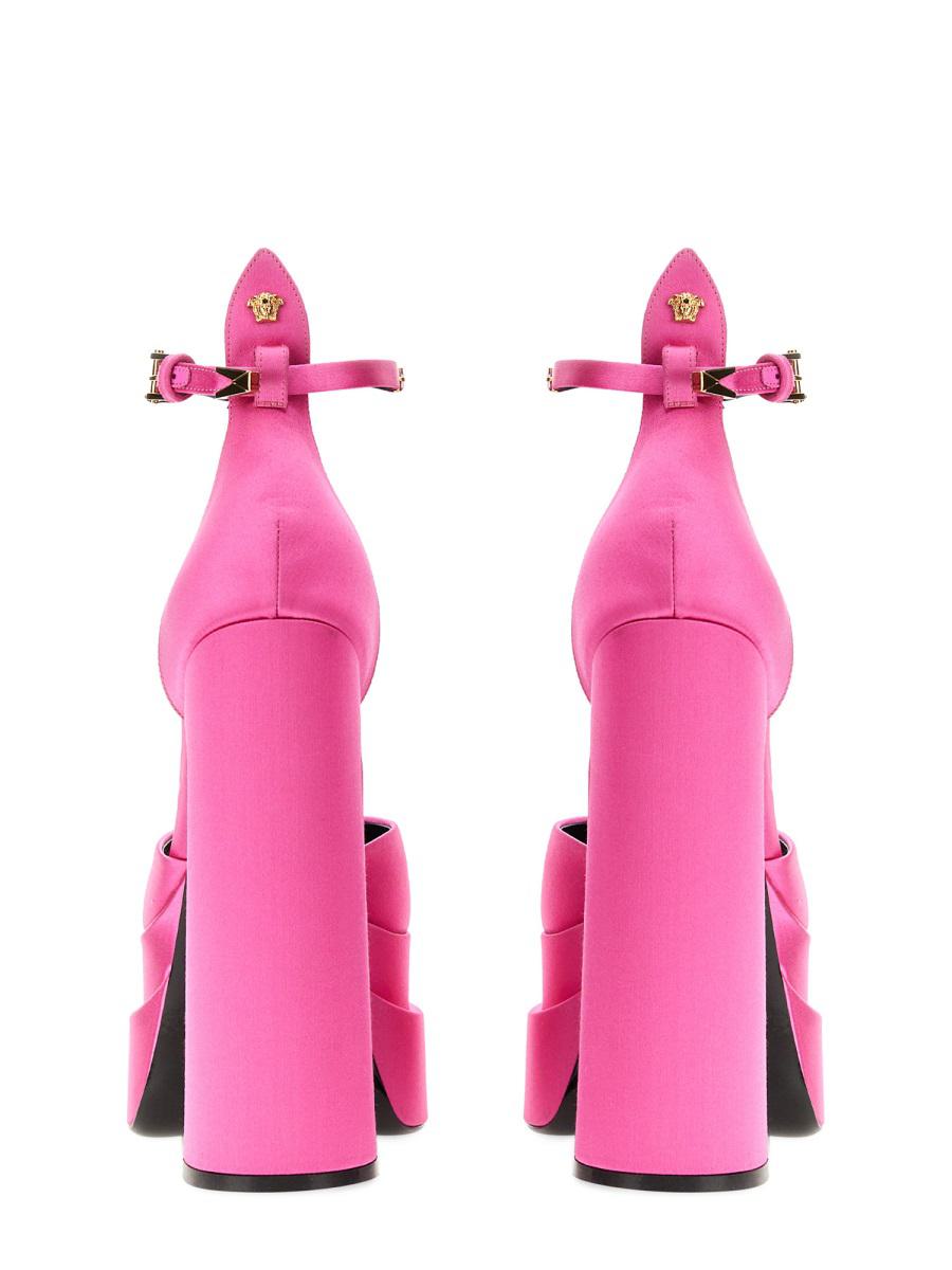 Versace Aevitas Pointy Platform Pumps