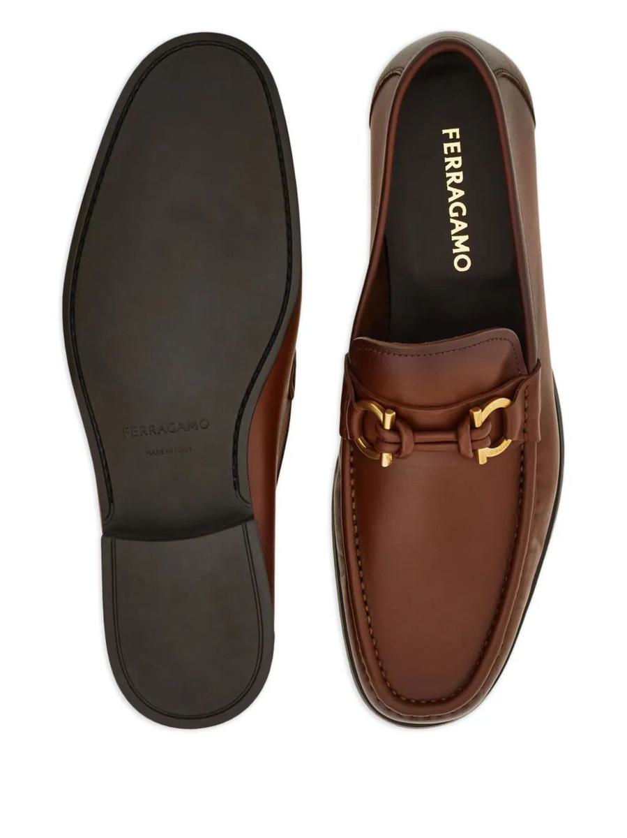 Salvatore Ferragamo Alain Leather Loafers With Hues Shoes