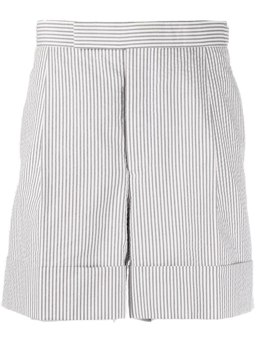 Thom Browne Shorts In Seersucker Clothing
