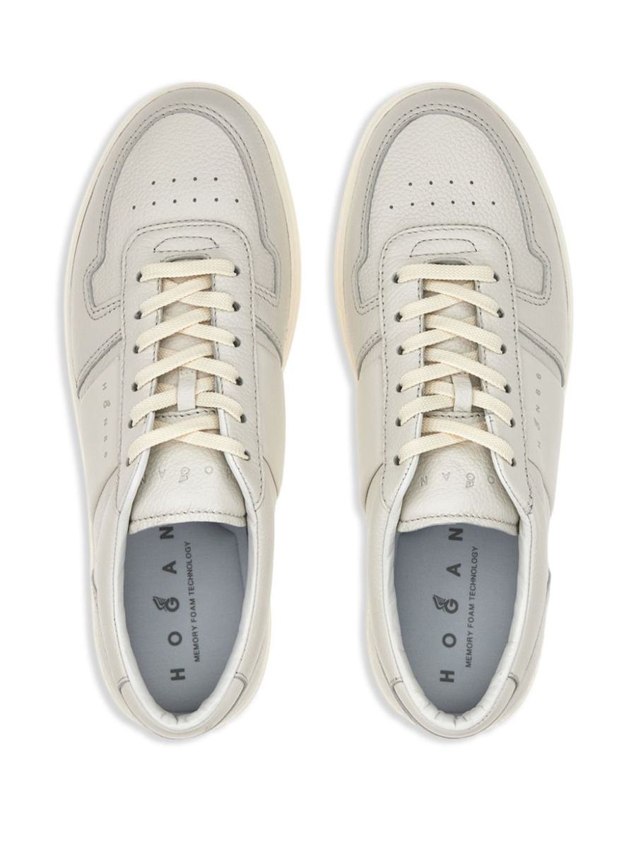 Hogan Sneakers H-Tv In Beige Leather