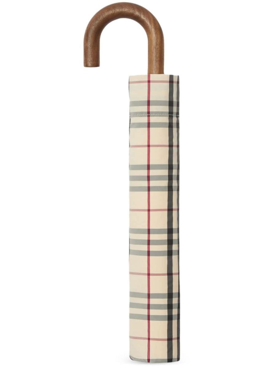 Burberry Vintage-Check Folding Umbrella
