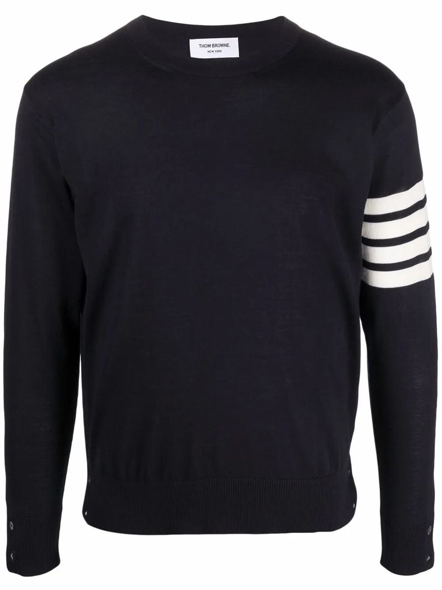 Thom Browne Wool 4-Bar Pullover Clothing