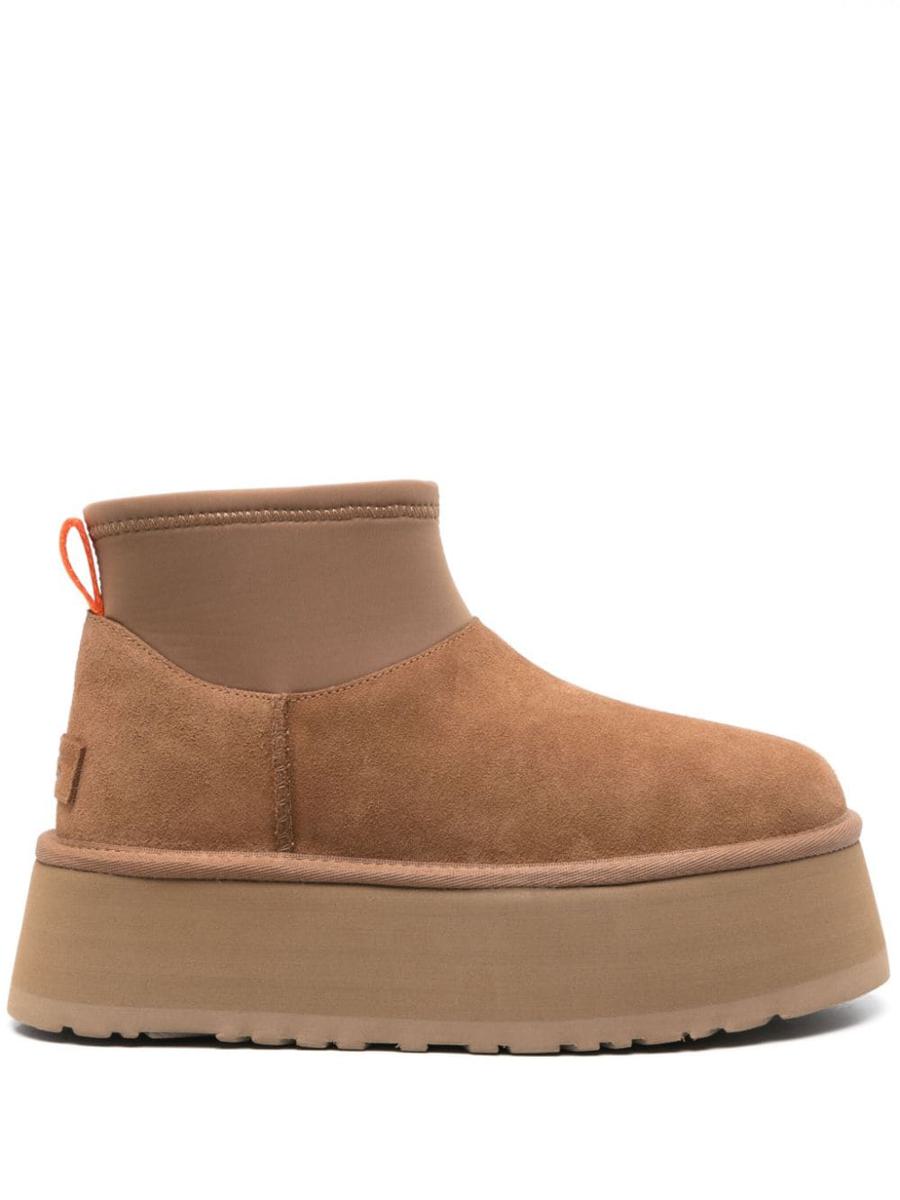 UGG "Classic Mini Dipper" Platform Ankle Boots