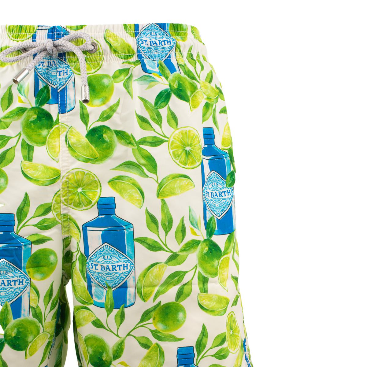 MC2 Saint Barth Gustavia Swimsuit With Gin And Lime Print
