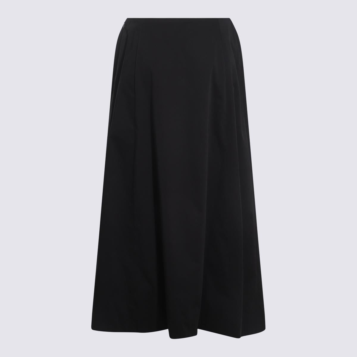 Balenciaga Black Cotton Skirt