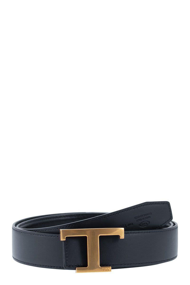 Tod'S Timeless Reversible T Leather Belt