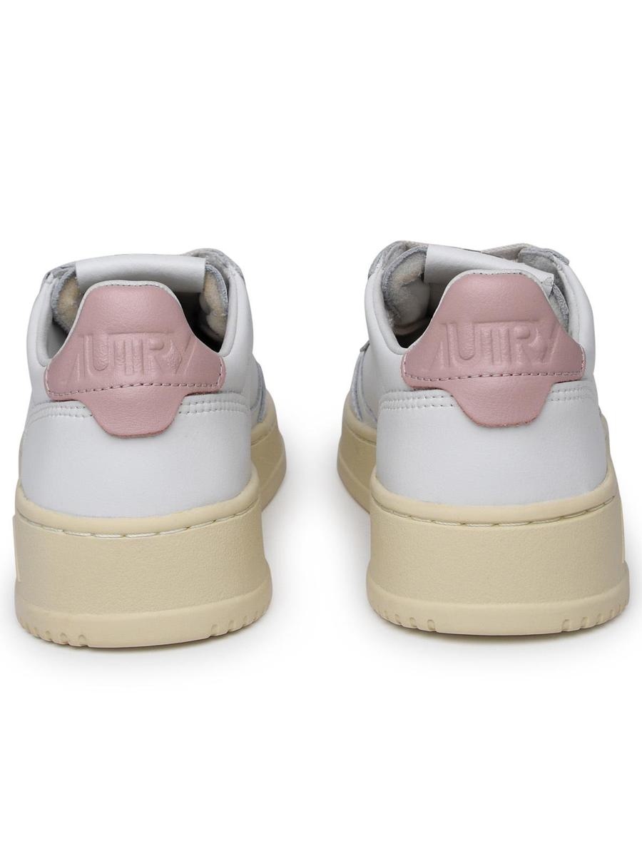 Autry 'Medalist' White Leather Sneakers