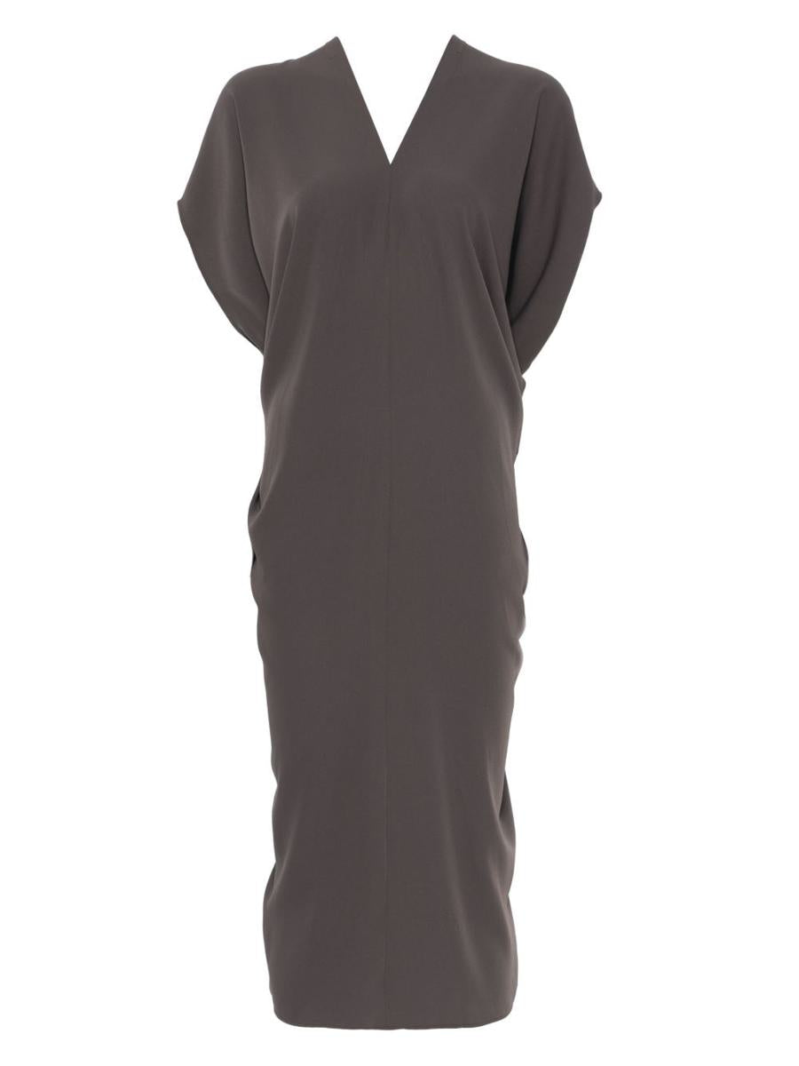 MM6 Maison Margiela Draped Detailing Midi Dress
