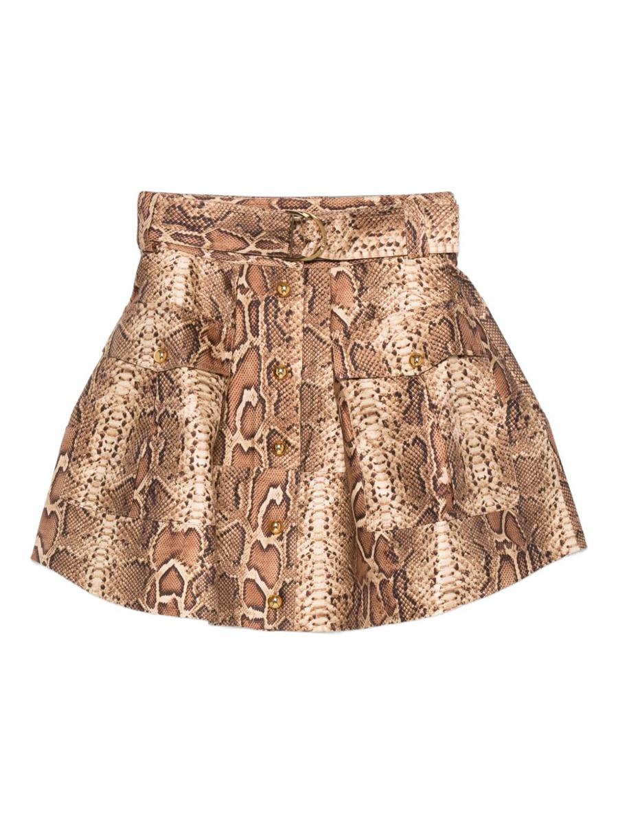 Zimmermann Printed Silk And Cotton Skirt
