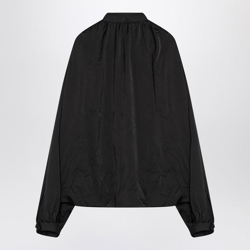 Balenciaga Satin Blouse With Bow