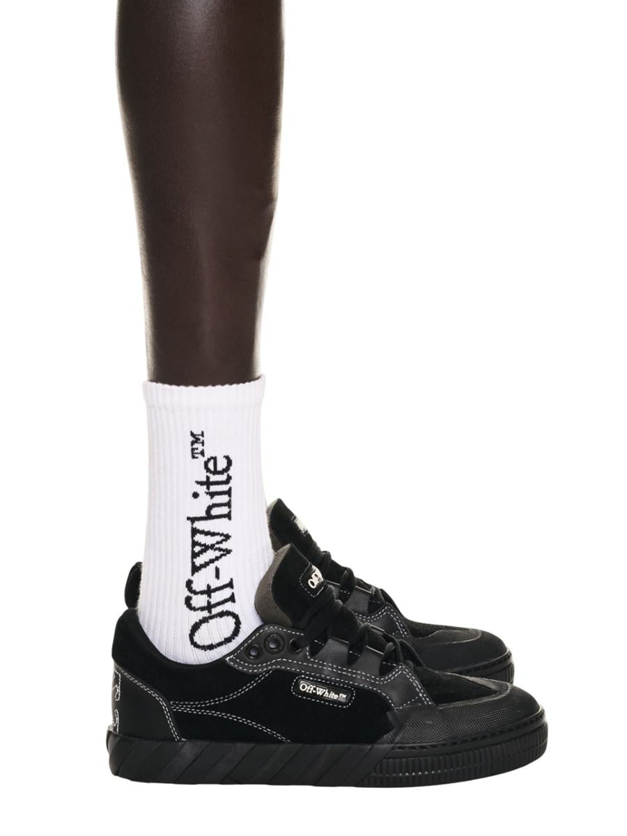 Off-White Black 779 Vulcanized Leather Sneakers