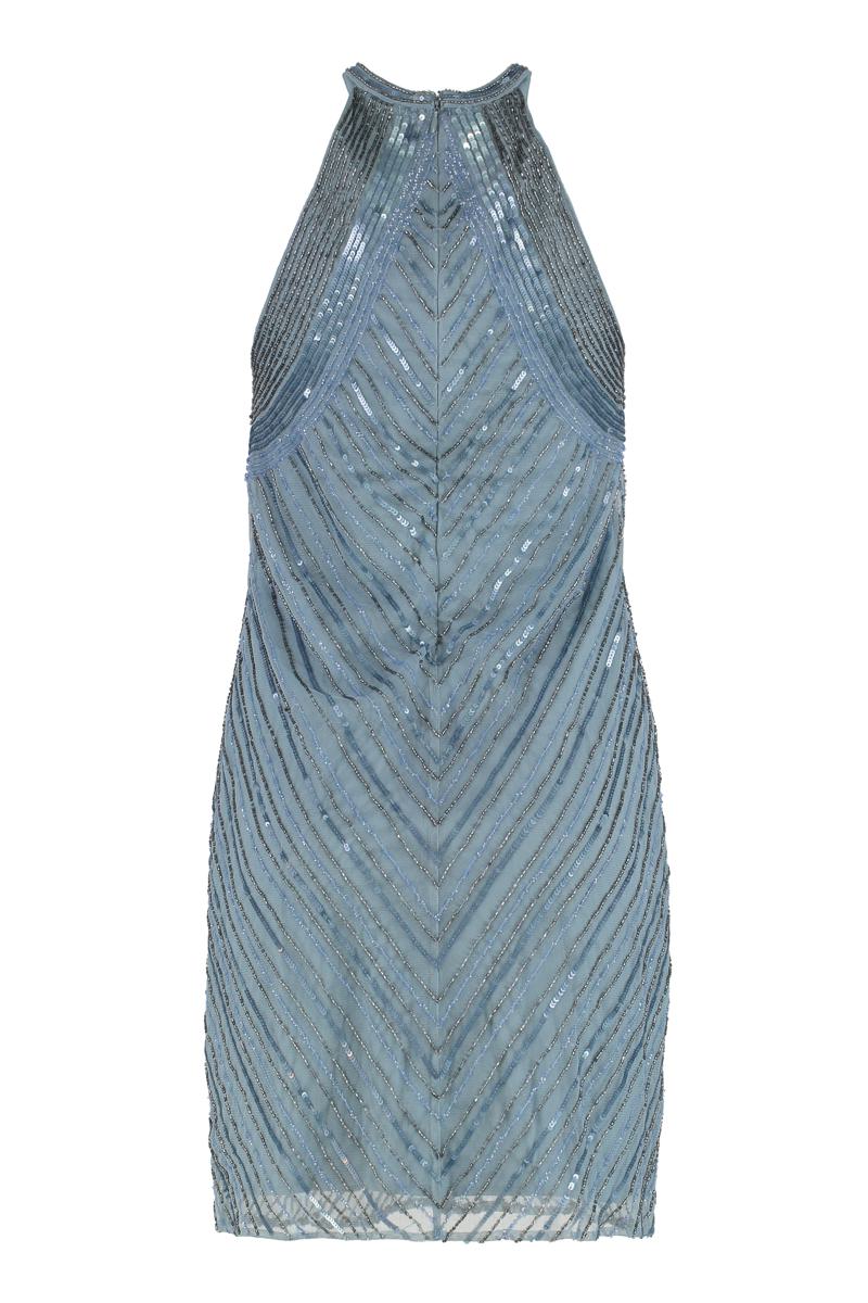 Ralph Lauren Halter Sequin Mini-Dress