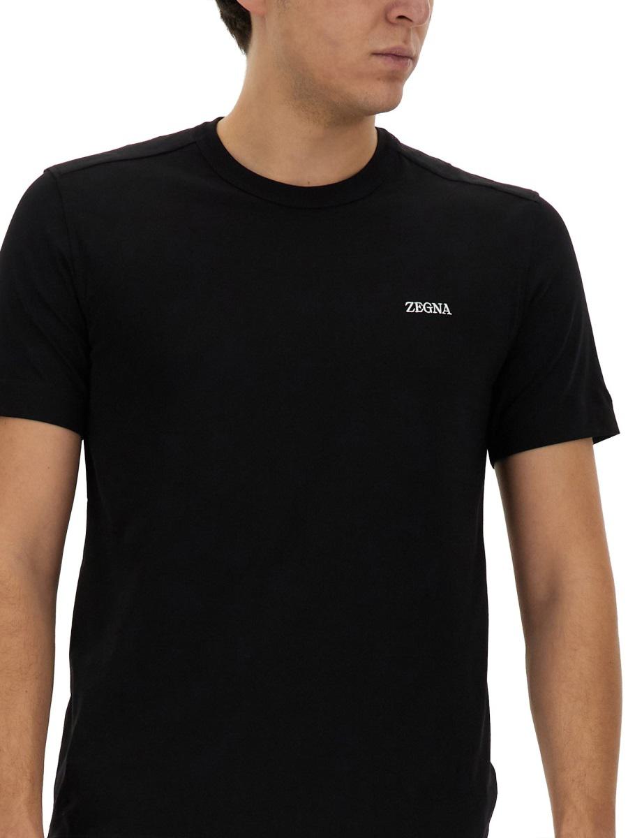 Zegna T-Shirt With Logo