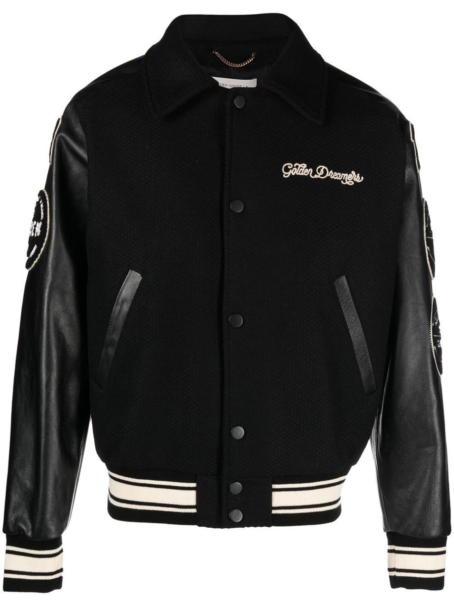 Golden Goose Wool And Leather Bomber Jacket