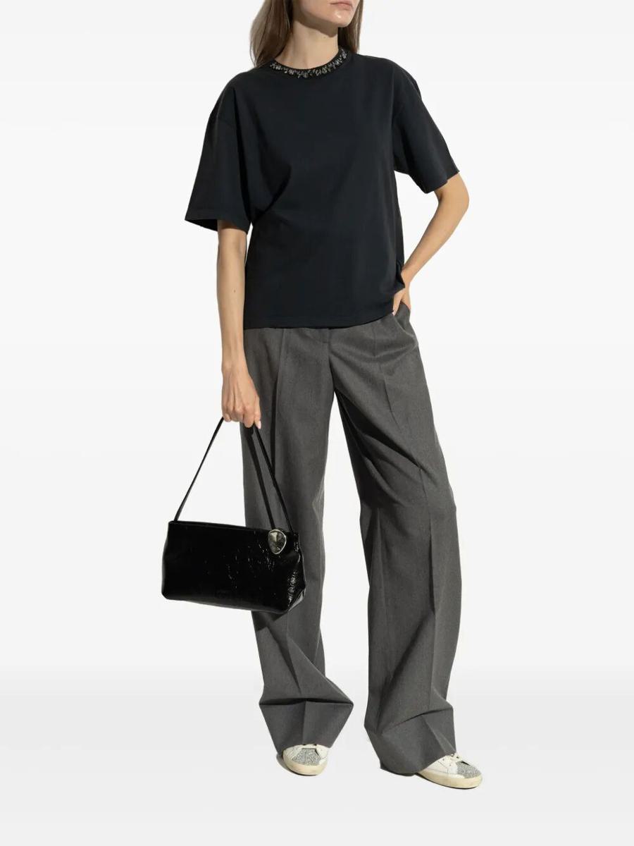 Golden Goose "Super Star" Leather Upper With Signature Crystal Toe And Tongue Zebra Horsy Star Laminated Heel Shoes