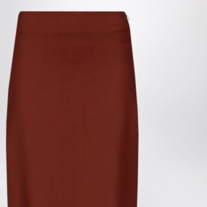 Loulou De Saison Samos Lds Burgundy Pencil Skirt