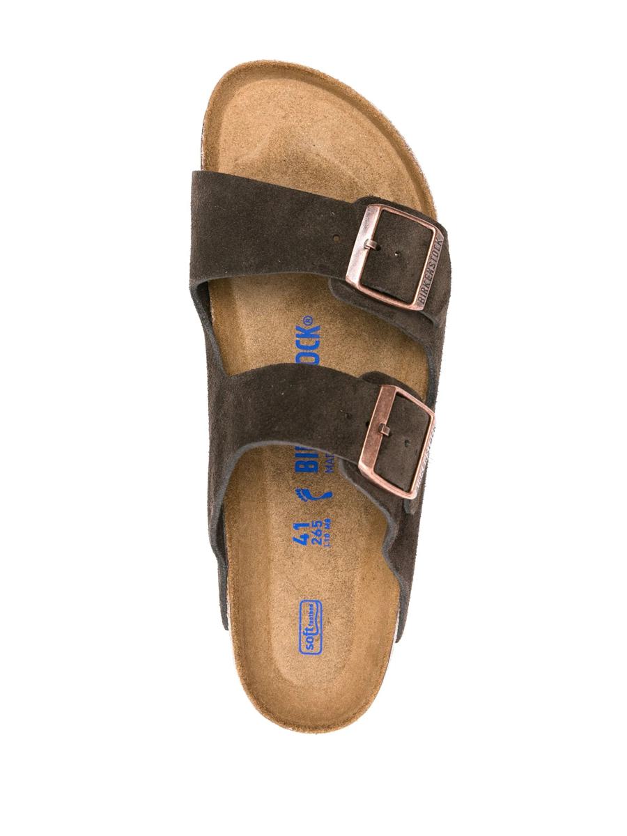 Birkenstock Arizona Sfb Mocca, Suede Leather Shoes