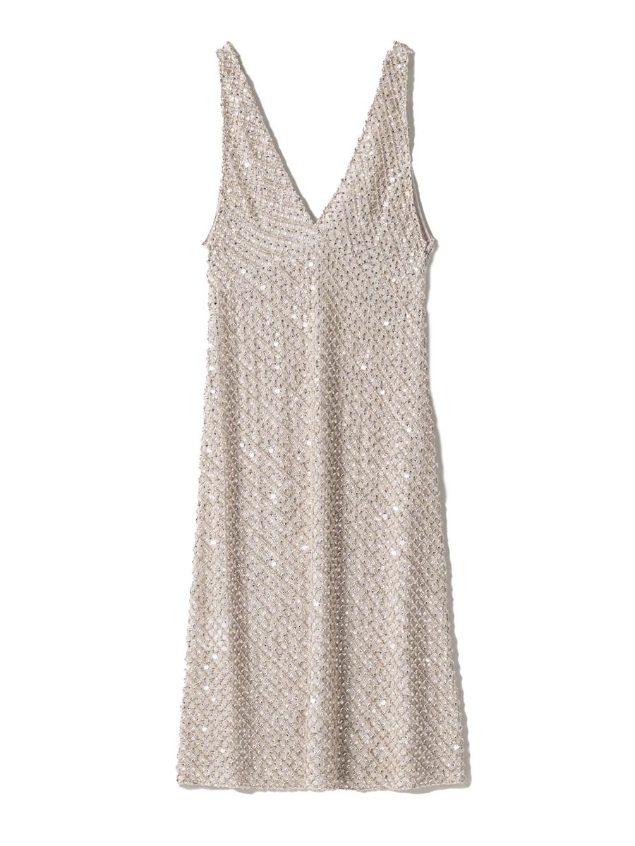 Miu Miu Embroidered Chiffon Dress