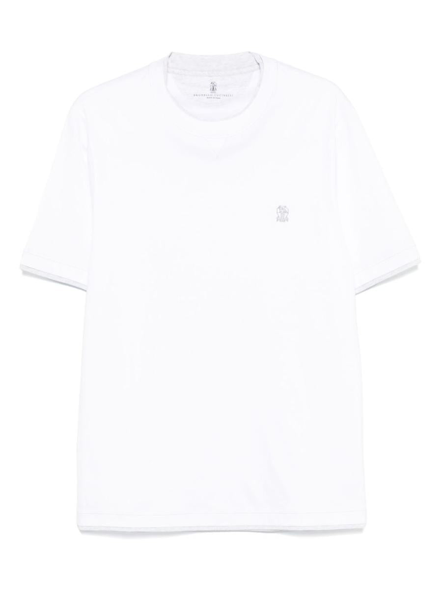 Brunello Cucinelli Logo Cotton T-Shirt