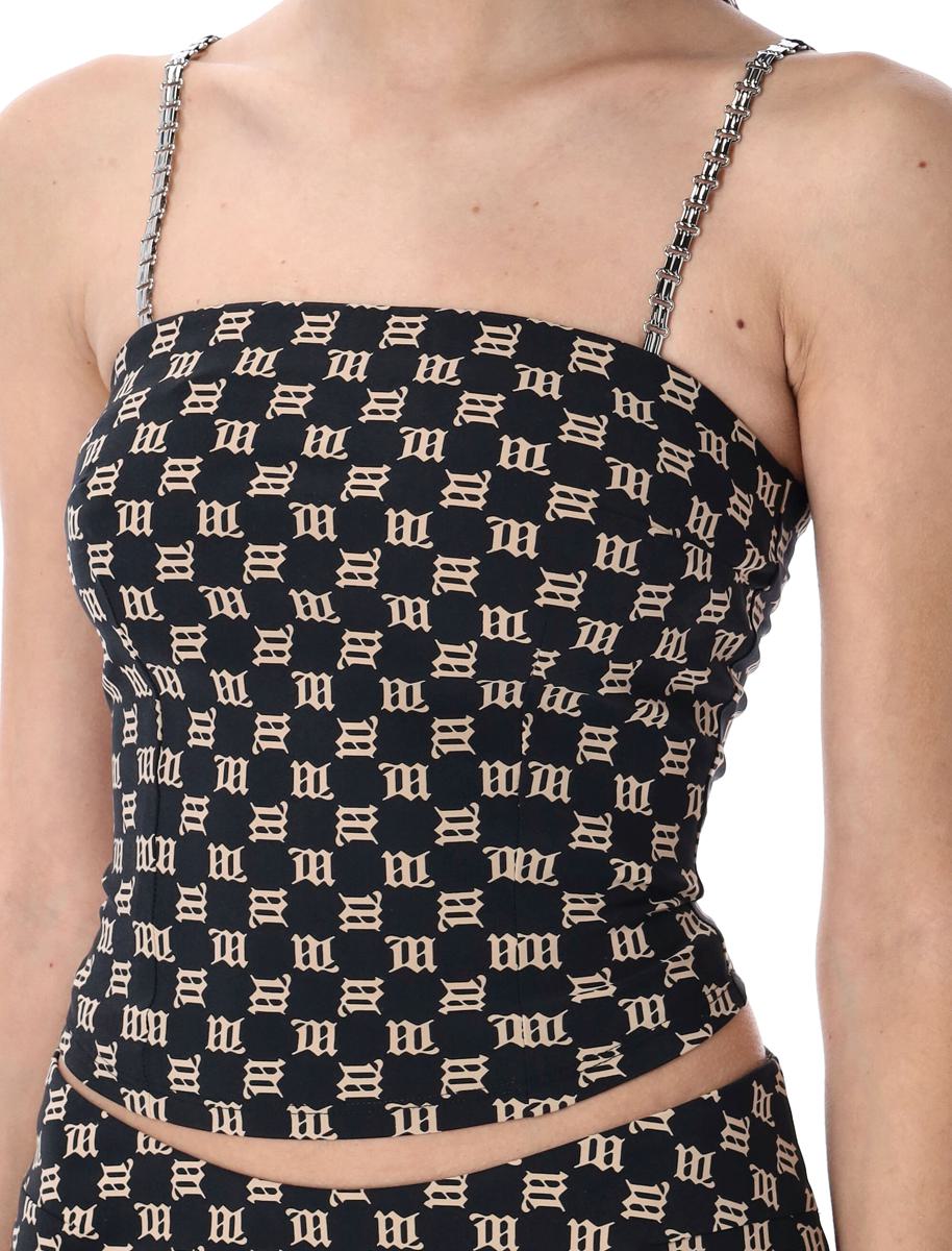 Misbhv Monogram Spaghetti Top