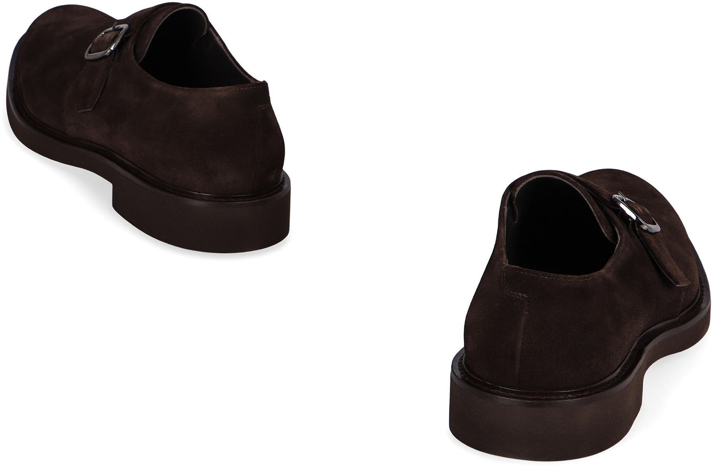 Doucal's Suede Monk-Strap Shoes