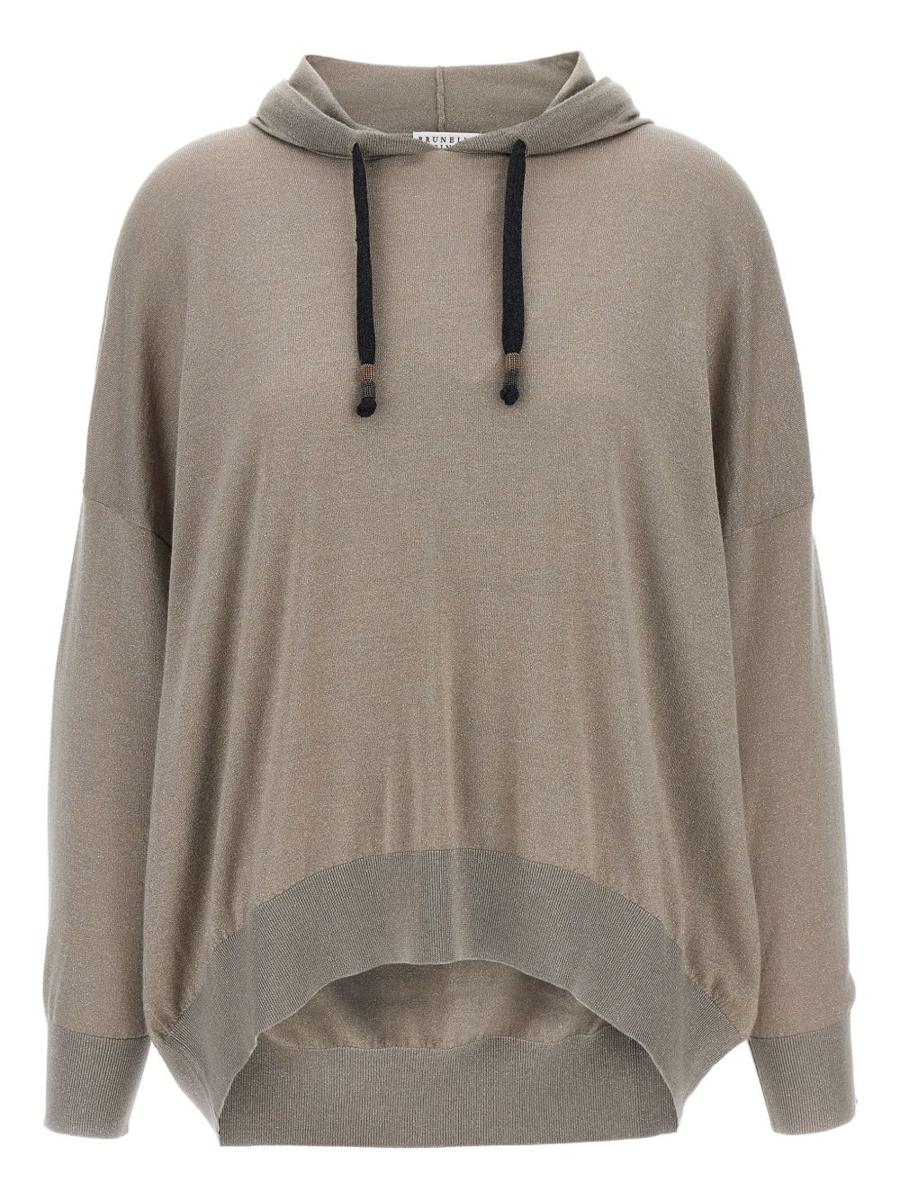 Brunello Cucinelli Wool And Silk Blend Hoodie