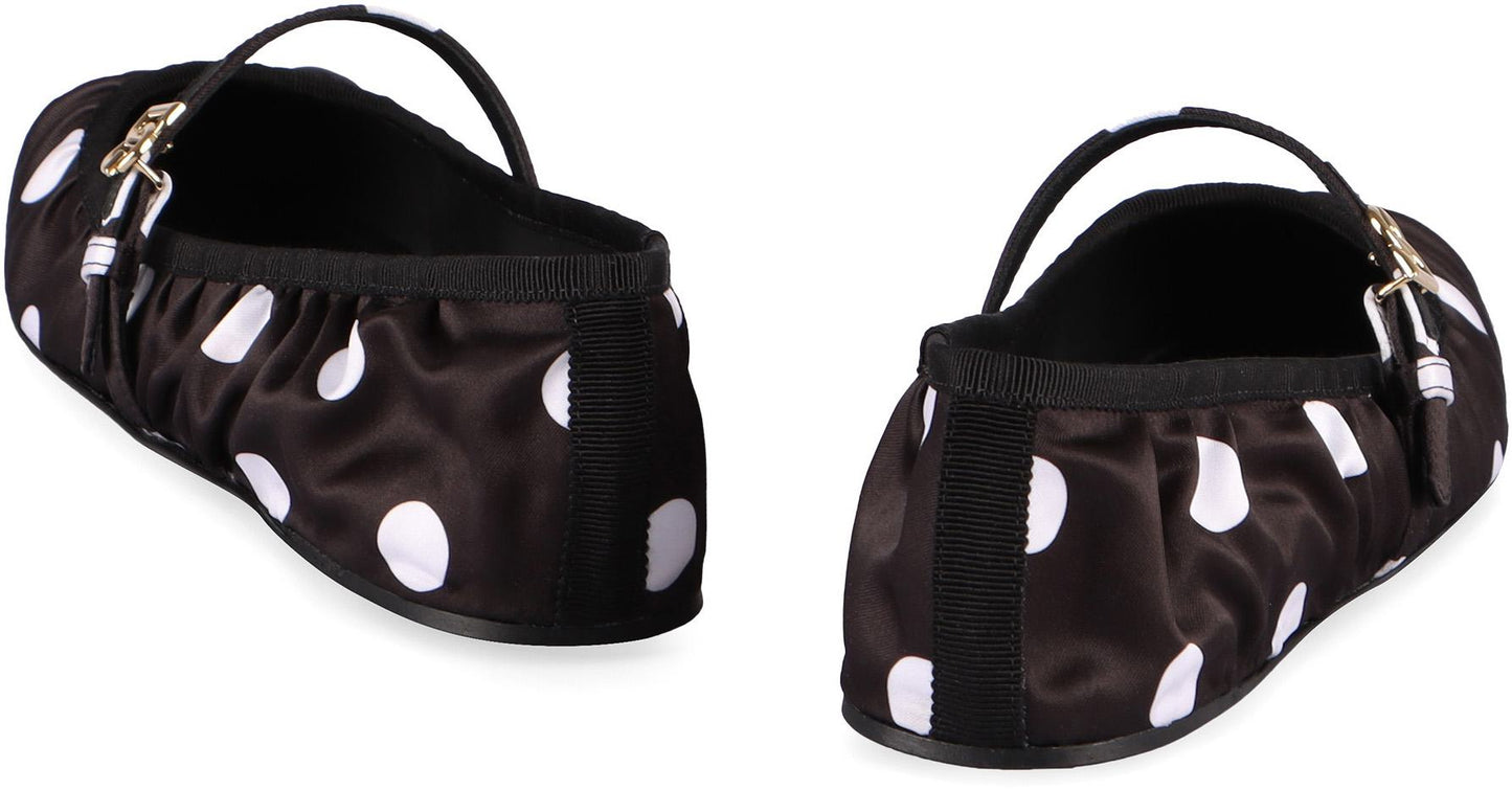 Dolce & Gabbana Odette Fabric Ballet Flats