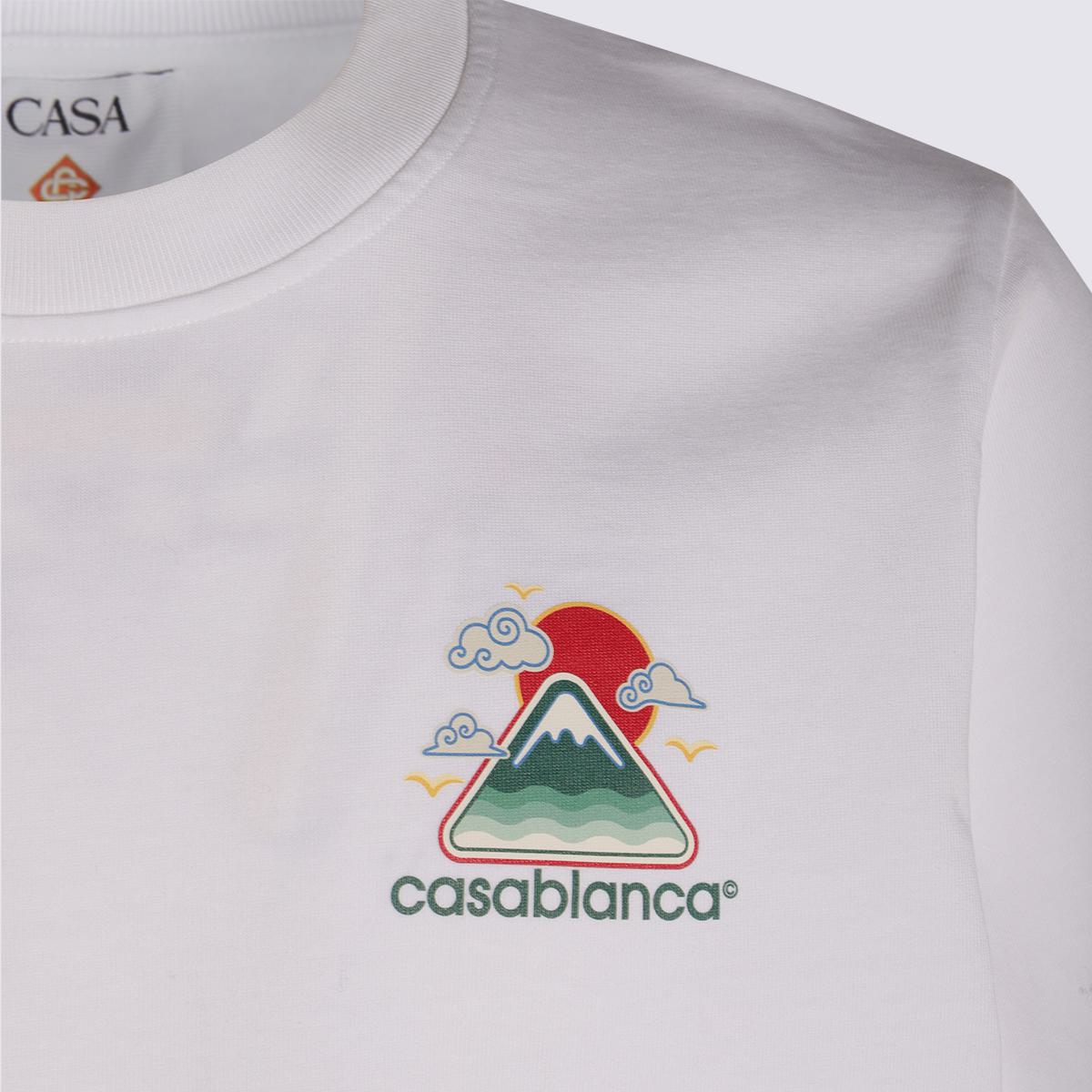 Casablanca White Cotton T-Shirt