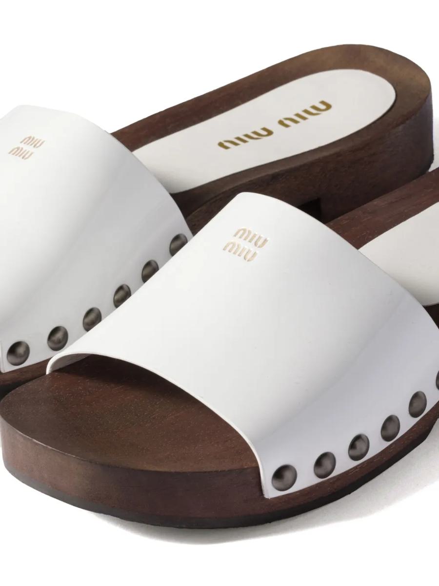 Miu Miu Patent Leather Clogs