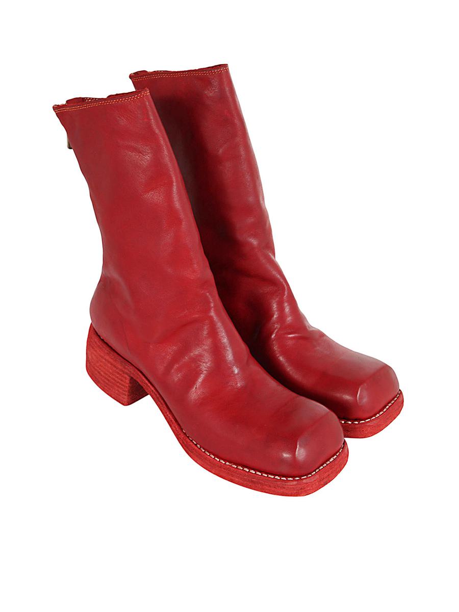 Guidi Back Zip Mid Boots Shoes